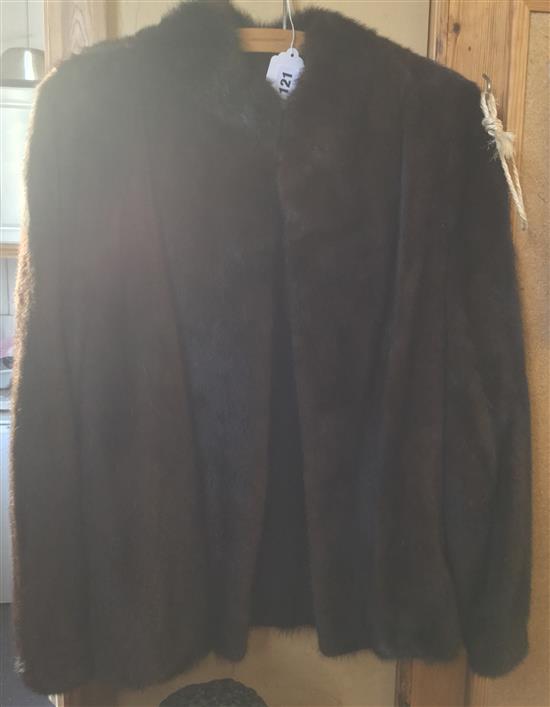 Brown mink jacket